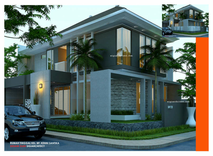 Desain Rumah Tropis Minimalis Kavling Sudut/Hook