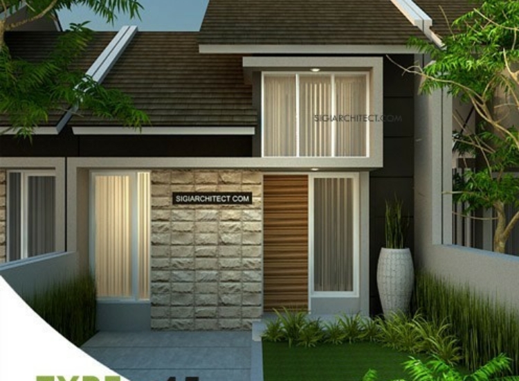 Desain Rumah Type 45 Minimalis Tropis | Unit Perumahan