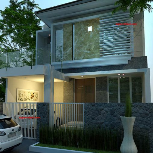 Denah Rumah Minimalis Tropis | Model Rumah 2 Lantai