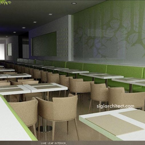 Desain Resto-Cafe Minimalis LimeLeaf