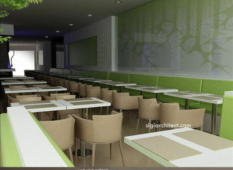Desain Resto-Cafe Minimalis LimeLeaf
