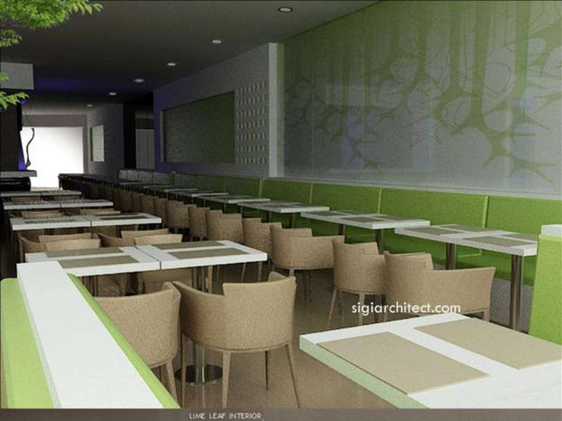 Desain Resto-Cafe Minimalis LimeLeaf