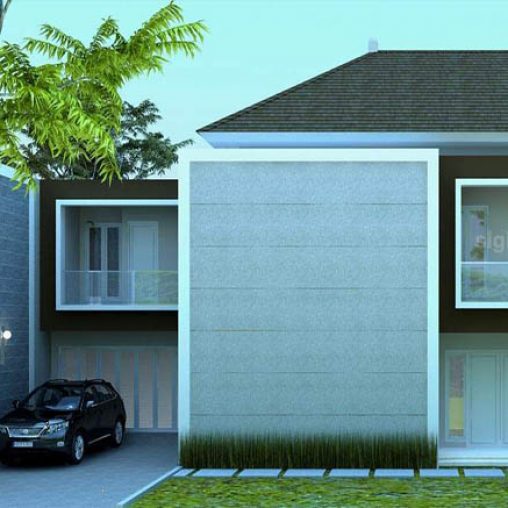 Desain Rumah Pojok Fasad Minimalis
