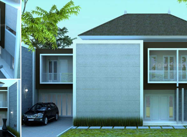 Desain Rumah Pojok Fasad Minimalis