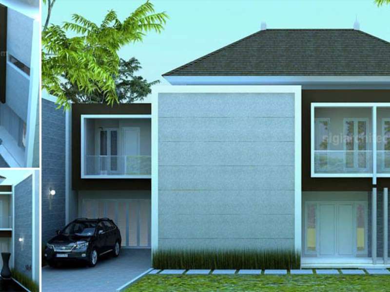 Desain Rumah Pojok Fasad Minimalis