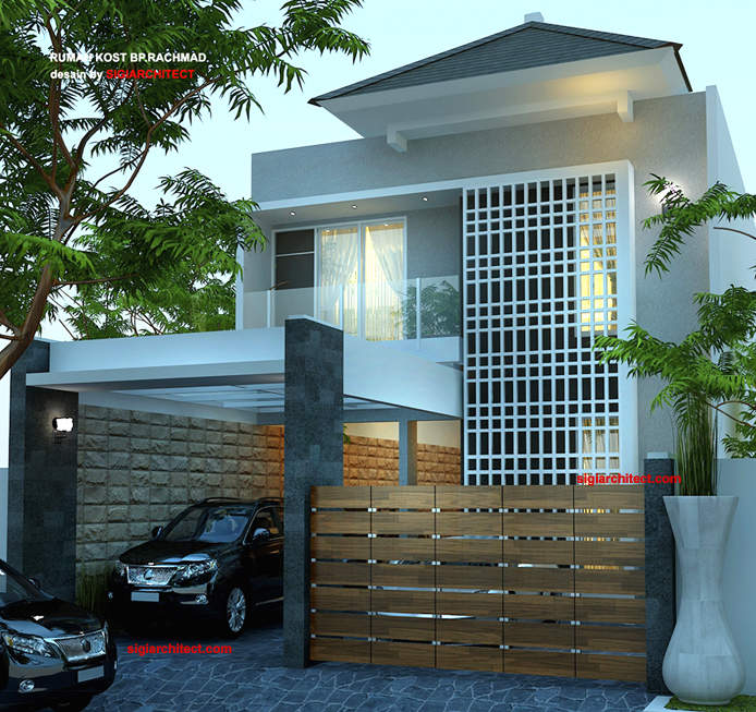 desain rumah kost 2 lantai minimalis 2