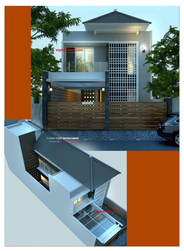 Desain Rumah  Kost  2  Lantai  Minimalis