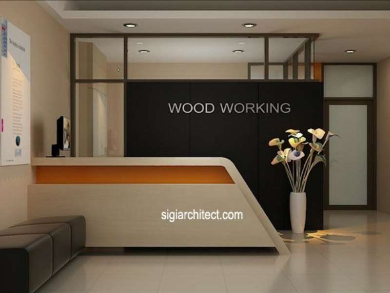 Interior Kantor Minimalis Tropis 3-Lantai