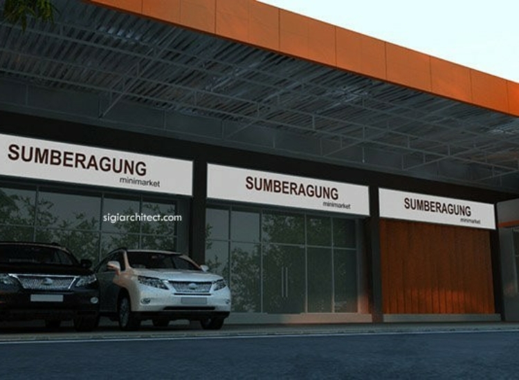 Desain Minimarket 1 Lantai, Toko Swalayan Minimalis