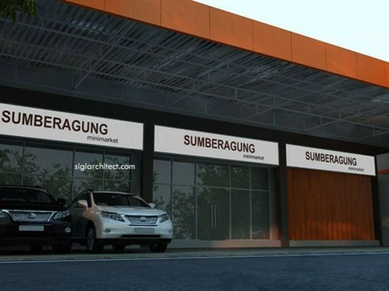 Desain Minimarket 1 Lantai, Toko Swalayan Minimalis