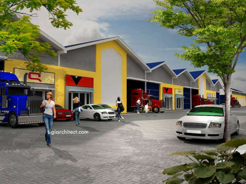 Desain Pergudangan Modern | Arsitektur & Siteplan
