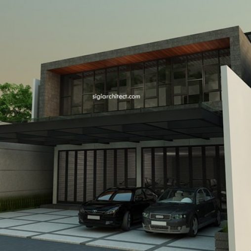 Desain Rukan Rumah Kantor 2 Lantai Modern Minimalis