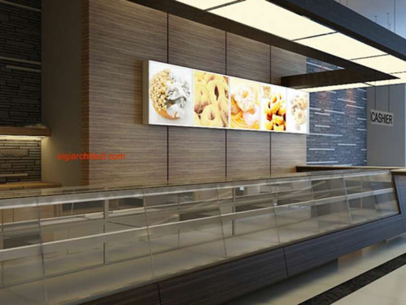 Desain Toko Roti & Cafe | Interior Minimalis