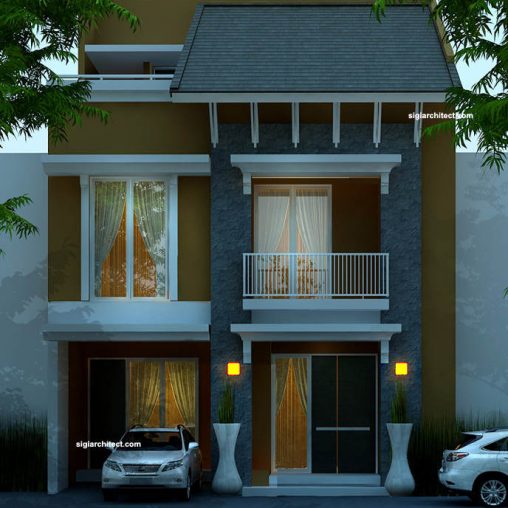 Denah Rumah Kost 3 Lantai | Fasad Rumah 2 Lantai