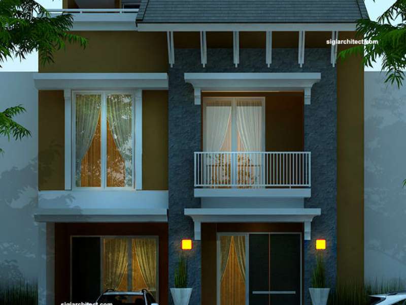 Denah Rumah Kost 3 Lantai | Fasad Rumah 2 Lantai