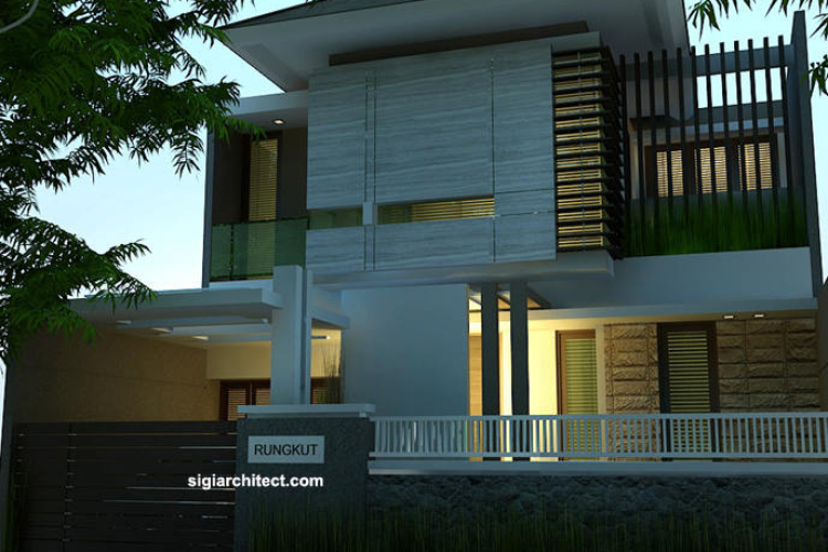 Desain Rumah Tinggal Minimalis Type 250 M2 & Model Pagar Depan