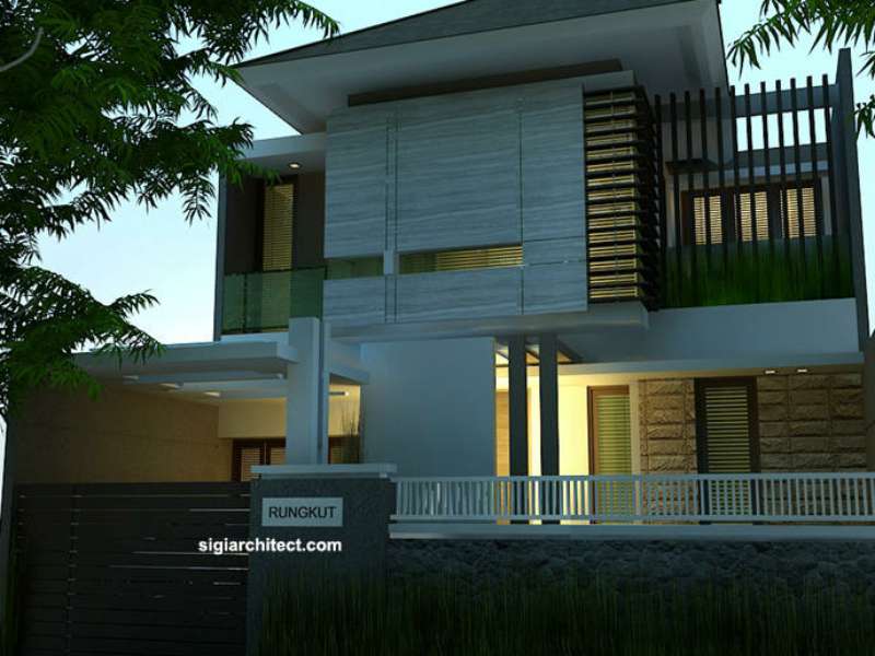 Desain Rumah Tinggal Minimalis Type 250 M2 & Model Pagar Depan