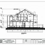 desain rumah 2 lantai _ Potongan memanjang