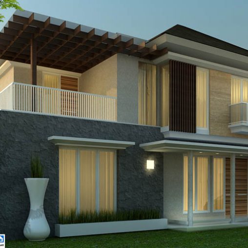 Desain Villa Minimalis Tropis | Desain Rumah 2-Lantai