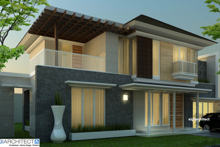 Desain Villa Minimalis Tropis | Desain Rumah 2-Lantai