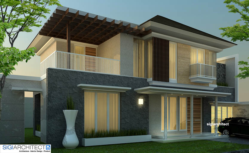 desain villa minimalis 1