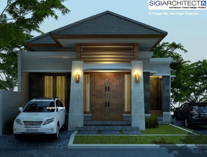 Desain Rumah Type 5460 Rumah Bali Modern