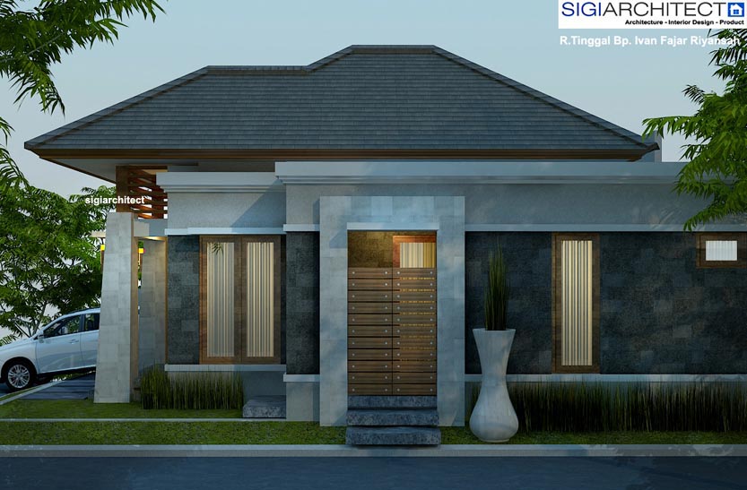 Desain Rumah Type 54-60_Tampak Samping