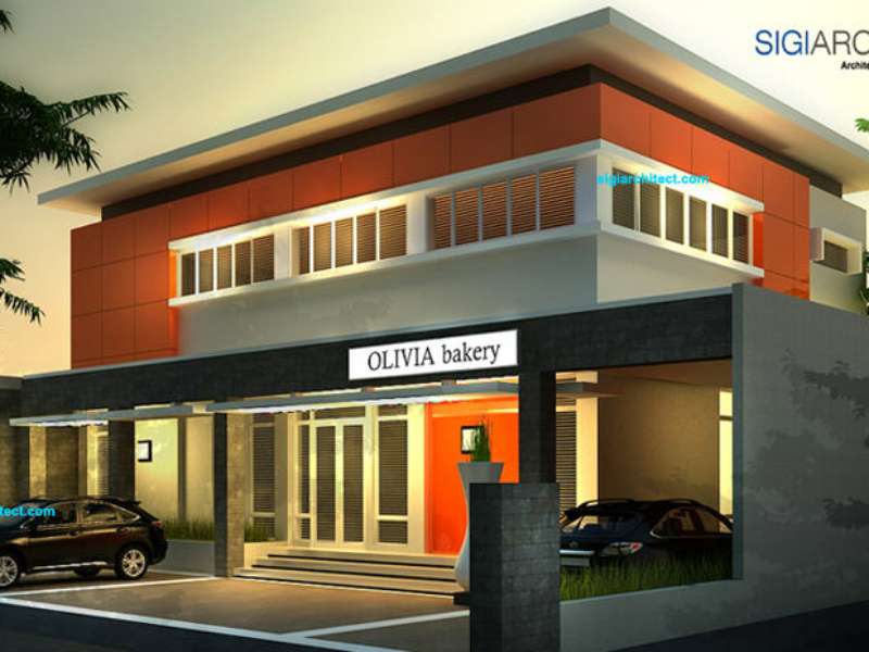 Desain Kantor Modern Minimalis_Pabrik Roti-Bakery