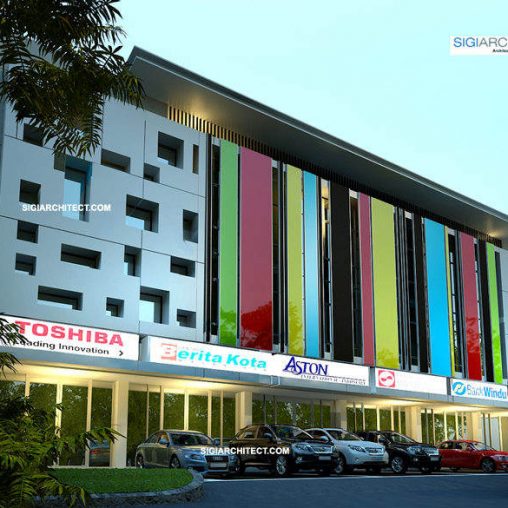 Desain Ruko 3 Lantai Minimalis Modern | Denah dan Tampak