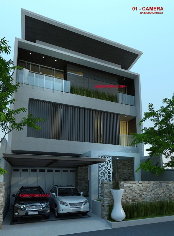 RUMAH MEWAH 3 LANTAI MODERN MINIMALIS 4