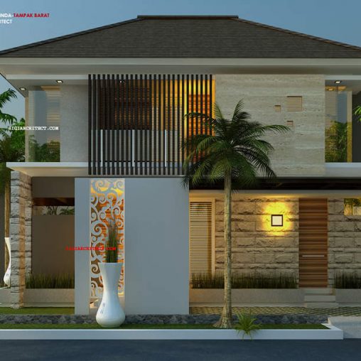 Model Rumah Kavling Hook 2 Lantai & Roof Garden