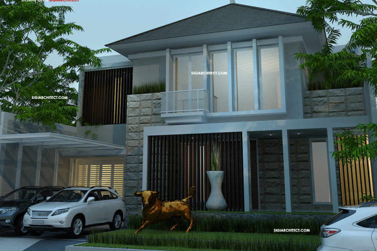 Desain Rumah Type 500 M2 Modern Minimalis 2 Lantai