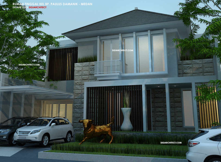 Desain Rumah Type 500 M2 Modern Minimalis 2 Lantai
