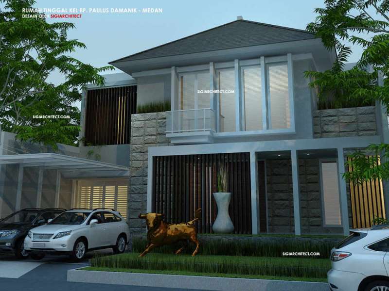 Desain Rumah Type 500 M2 Modern Minimalis 2 Lantai