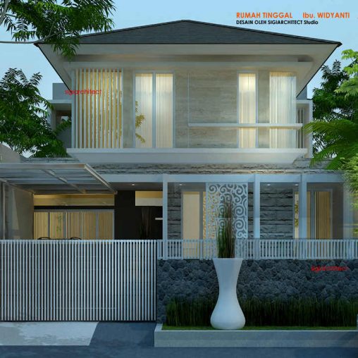 Jasa Desain Rumah Tropis Modern Type 350 M2 & Model Pagar Minimalis