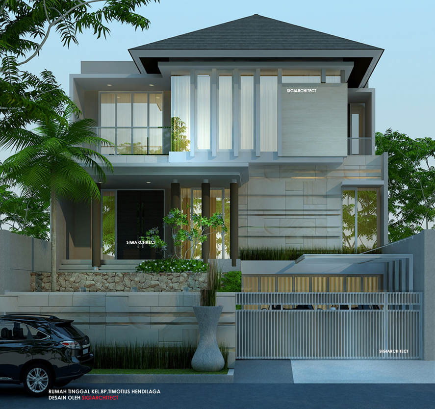 Rumah 3 Lantai Tropis Desain Minimalis Desain Rumah Kantor