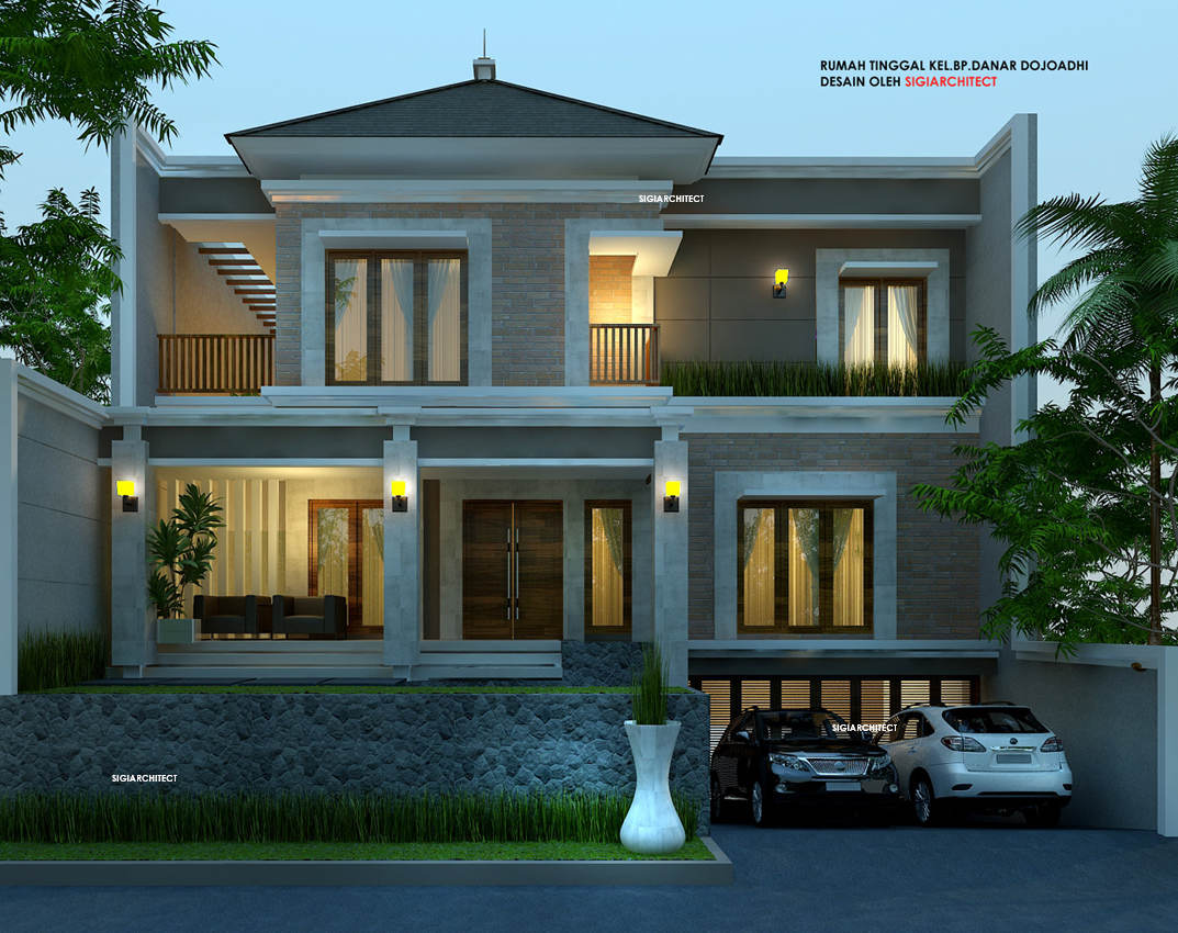 DESAIN RUMAH BALI SEMYBASEMENT 1