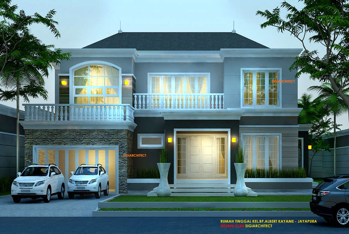 DESAIN RUMAH KLASIK KOLONIAL _KAVLING HOOK 1