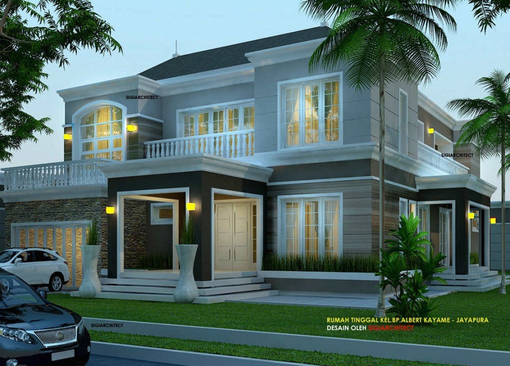 DESAIN RUMAH KLASIK KOLONIAL _KAVLING HOOK