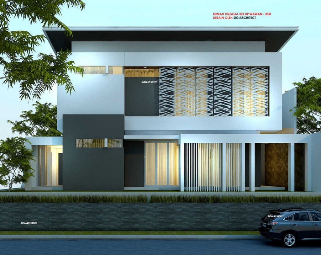 DESAIN RUMAH POJOK_BOX HOUSE_MODERN MINIMALIS_SAMPING