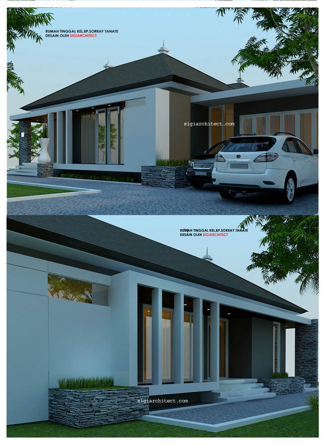 desain rumah 1 lantai_Minimalis Modern_view 2