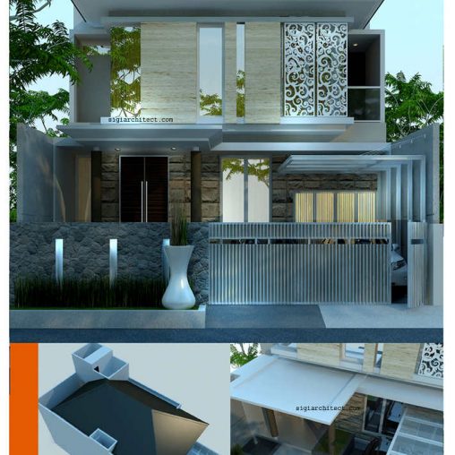 Desain Rumah Tropis Modern 2 Lantai Type 250 M2