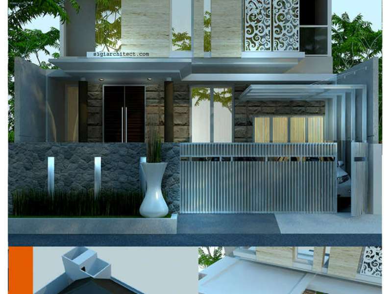 Desain Rumah Tropis Modern 2 Lantai Type 250 M2