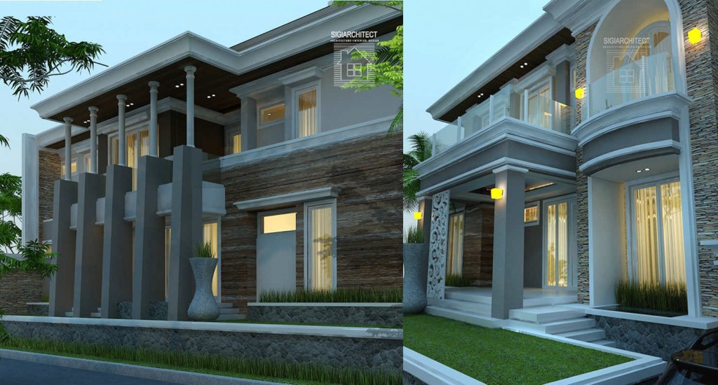 desain rumah mewah mediteran basement