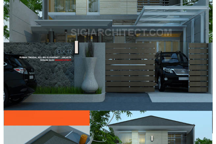 MODEL RUMAH 2 LANTAI_MODERN TROPIS KHAS SIGIARCHITECT STUDIO