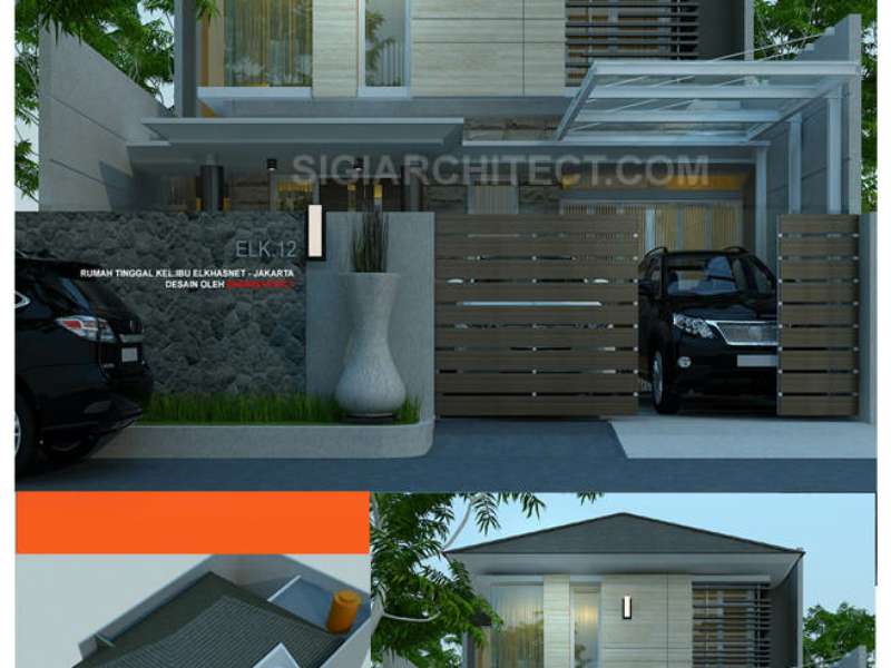 MODEL RUMAH 2 LANTAI_MODERN TROPIS KHAS SIGIARCHITECT STUDIO