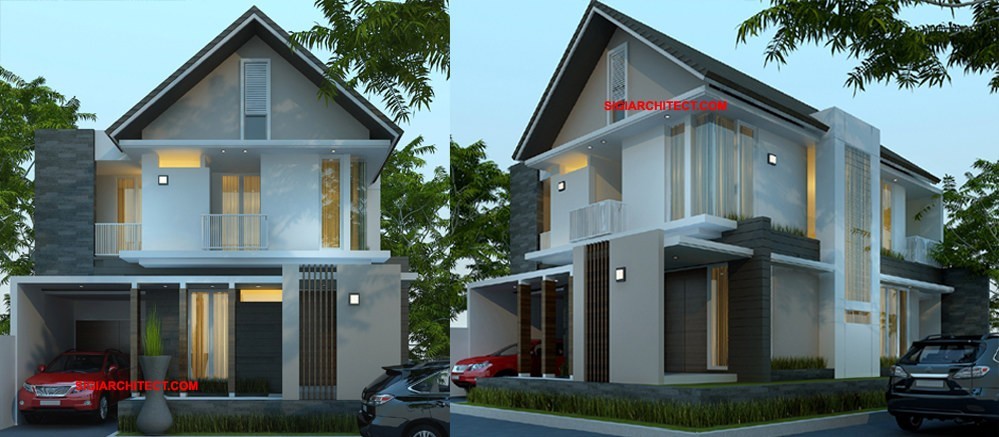 DESAIN RUMAH TUMBUH 2 lantai