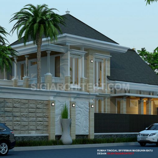 Desain Villa Mewah 2 Lantai dan Kolam Renang