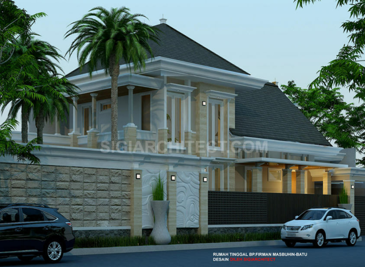 Desain Villa Mewah 2 Lantai dan Kolam Renang