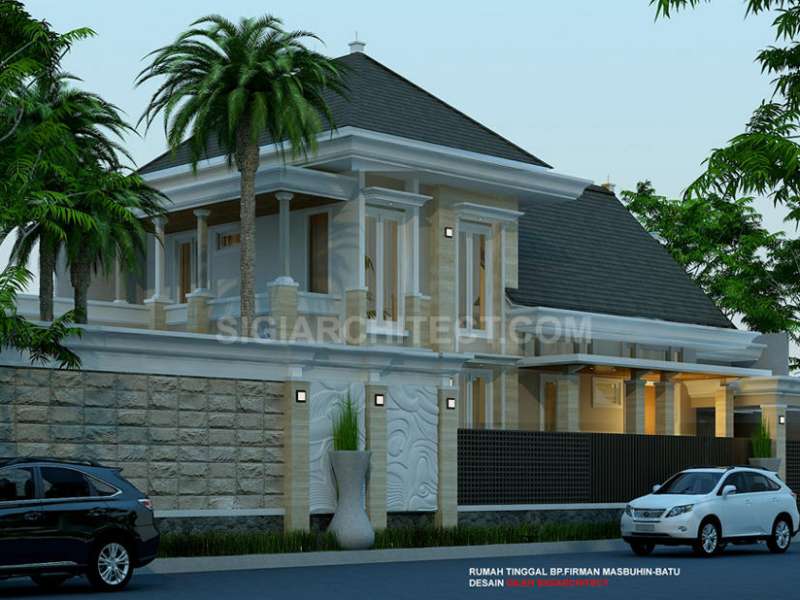 Desain Villa Mewah 2 Lantai dan Kolam Renang